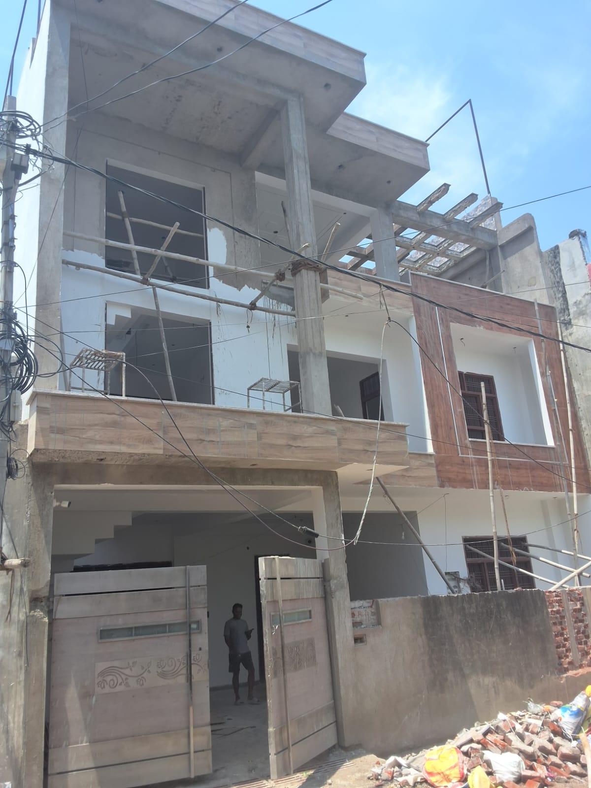 VICA Villa exterior front elevation under construction